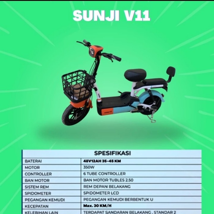 Sepeda Listrik sunji v11