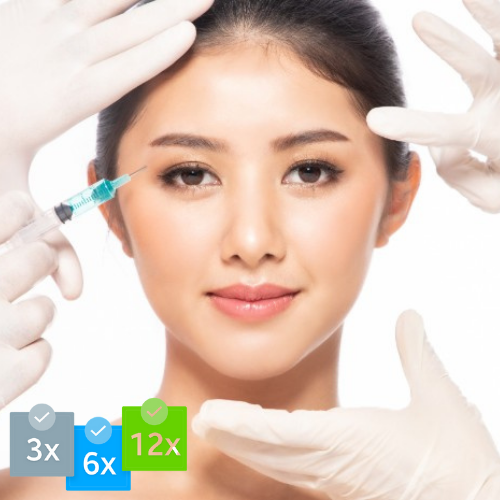 Filler 1cc utk 1 area - Pilih salah satu (Dagu/hidung/kantong mata)